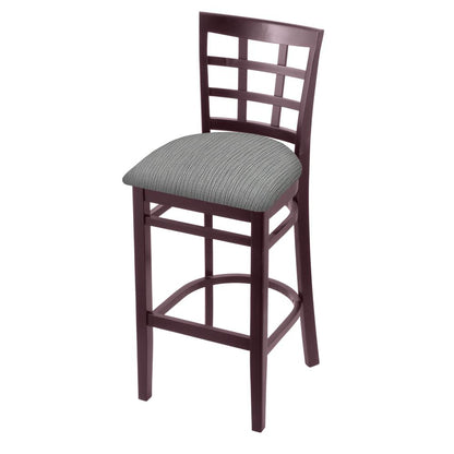 3130 25" Counter Stool with Dark Cherry Finish and Graph Alpine Seat