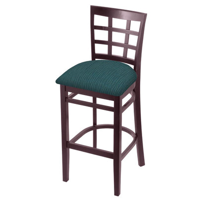 3130 25" Counter Stool with Dark Cherry Finish and Graph Tidal Seat