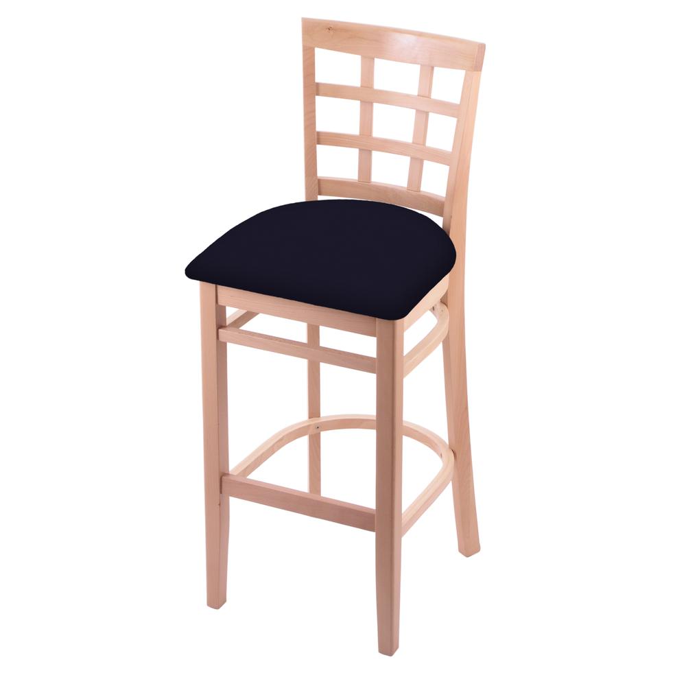 3130 25" Counter Stool with Natural Finish and Canter Twilight Seat