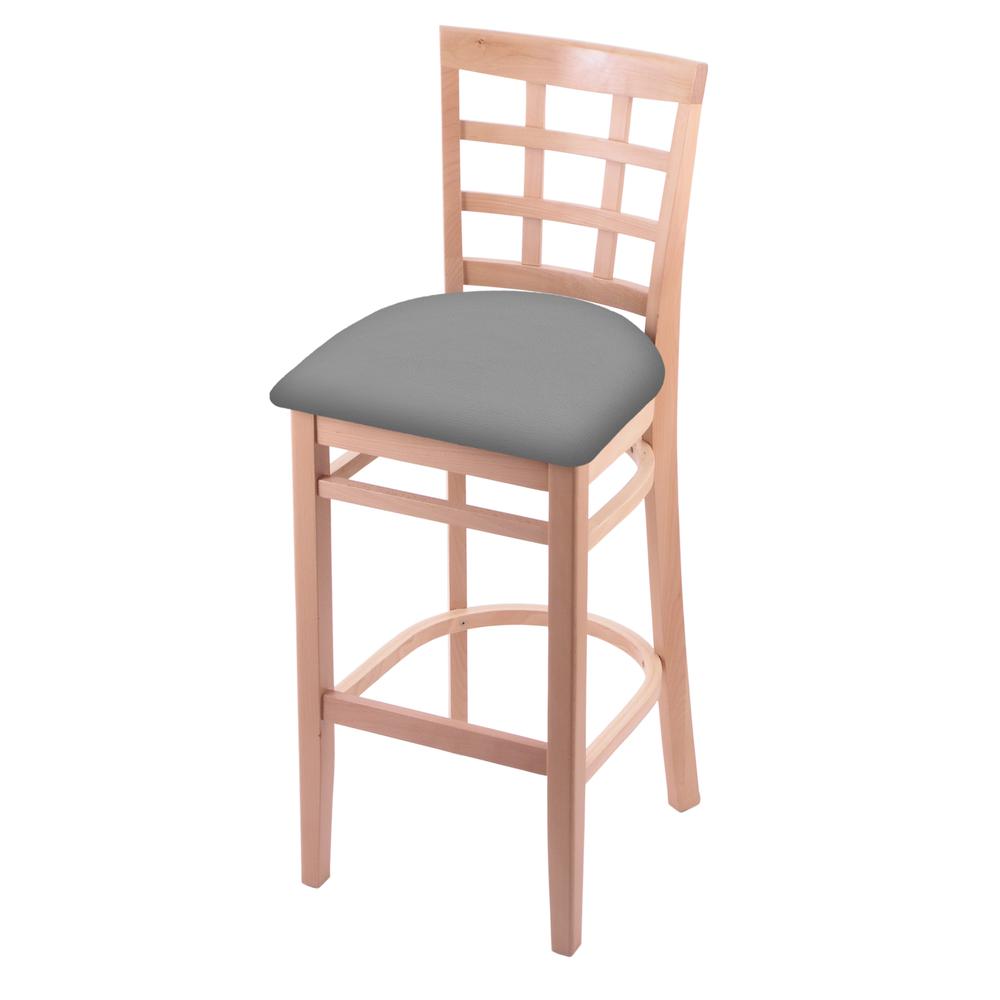 3130 25" Counter Stool with Natural Finish and Canter Folkstone Grey Seat