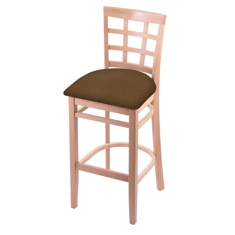 3130 25" Counter Stool with Natural Finish and Rein Thatch Seat