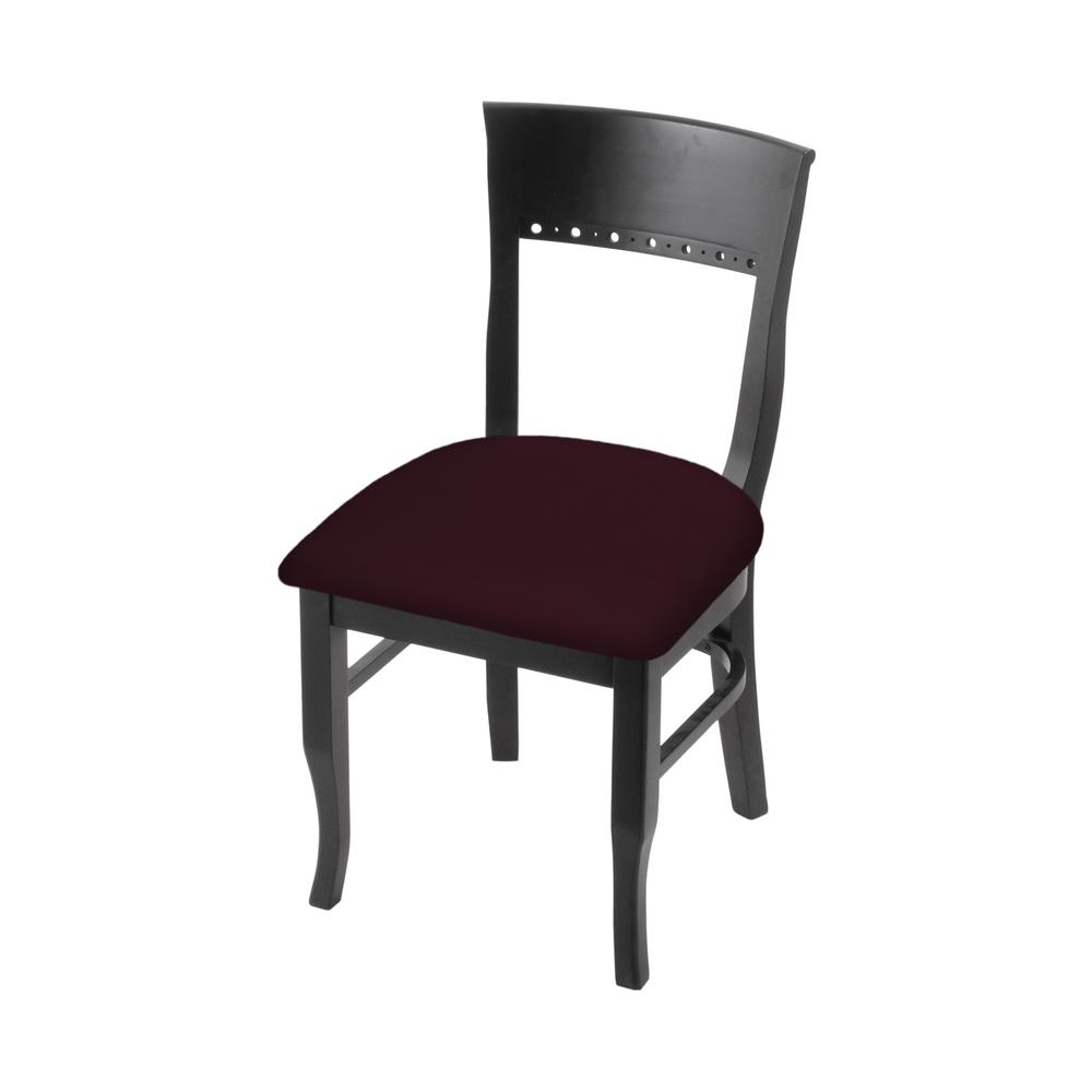3160 18" Chair with Black Finish and Canter Bordeaux Seat