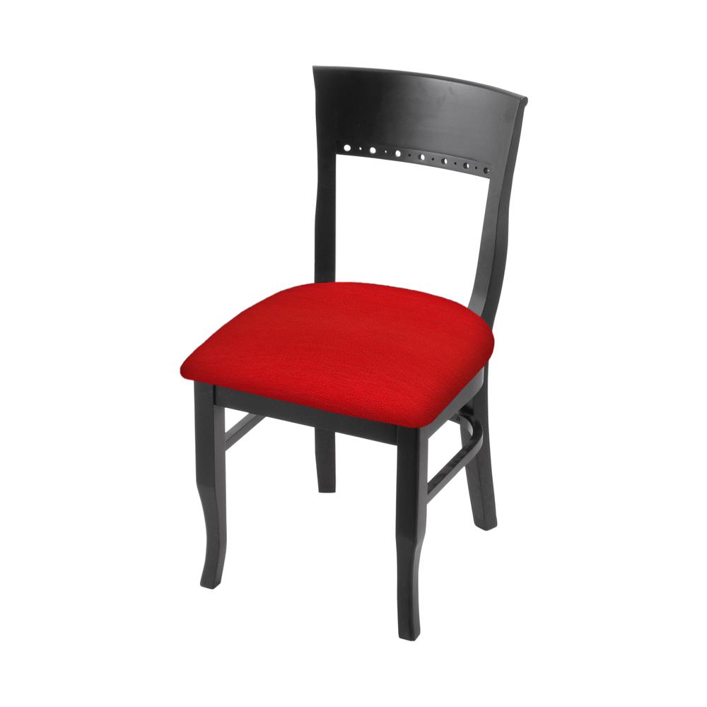 3160 18" Chair with Black Finish and Canter Red Seat