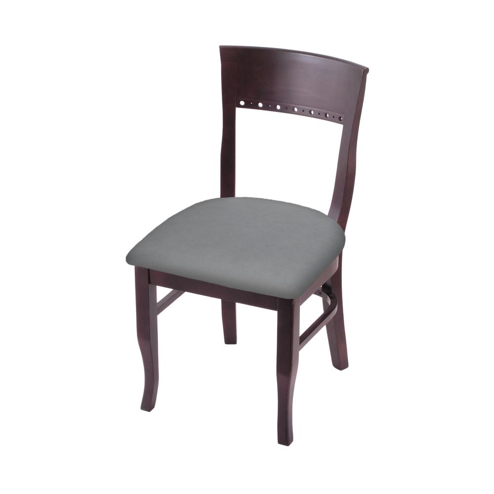3160 18" Chair with Dark Cherry Finish and Canter Folkstone Grey Seat