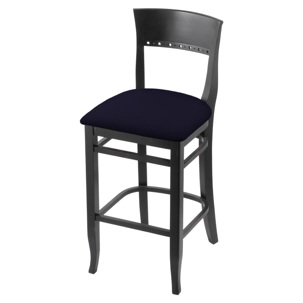 3160 25" Bar Stool with Black Finish and Canter Twilight Seat