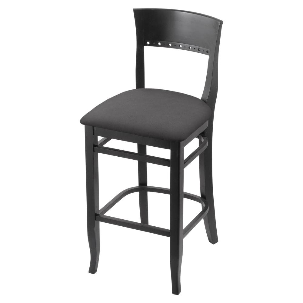3160 25" Bar Stool with Black Finish and Canter Storm Seat