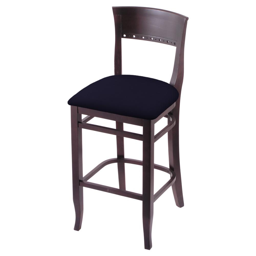 3160 25" Bar Stool with Dark Cherry Finish and Canter Twilight Seat
