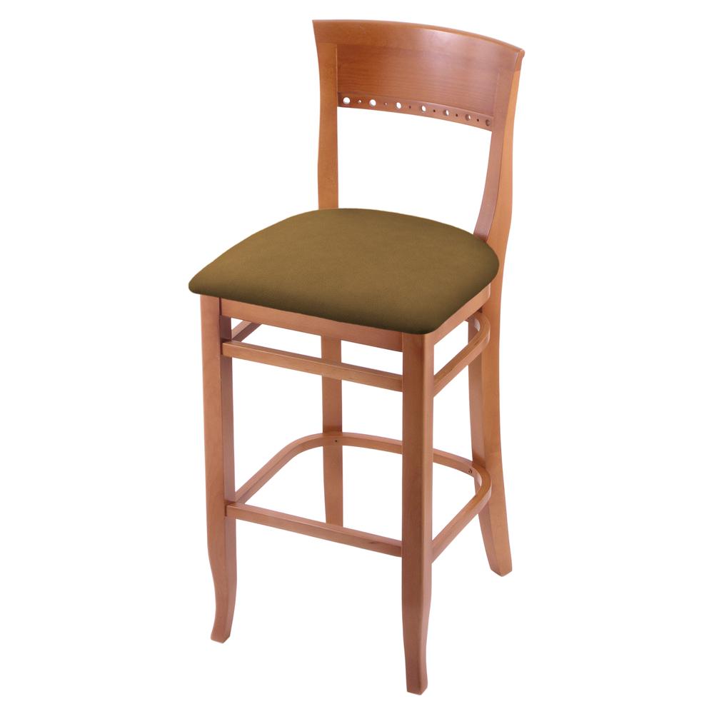 3160 25" Bar Stool with Medium Finish and Canter Saddle Seat