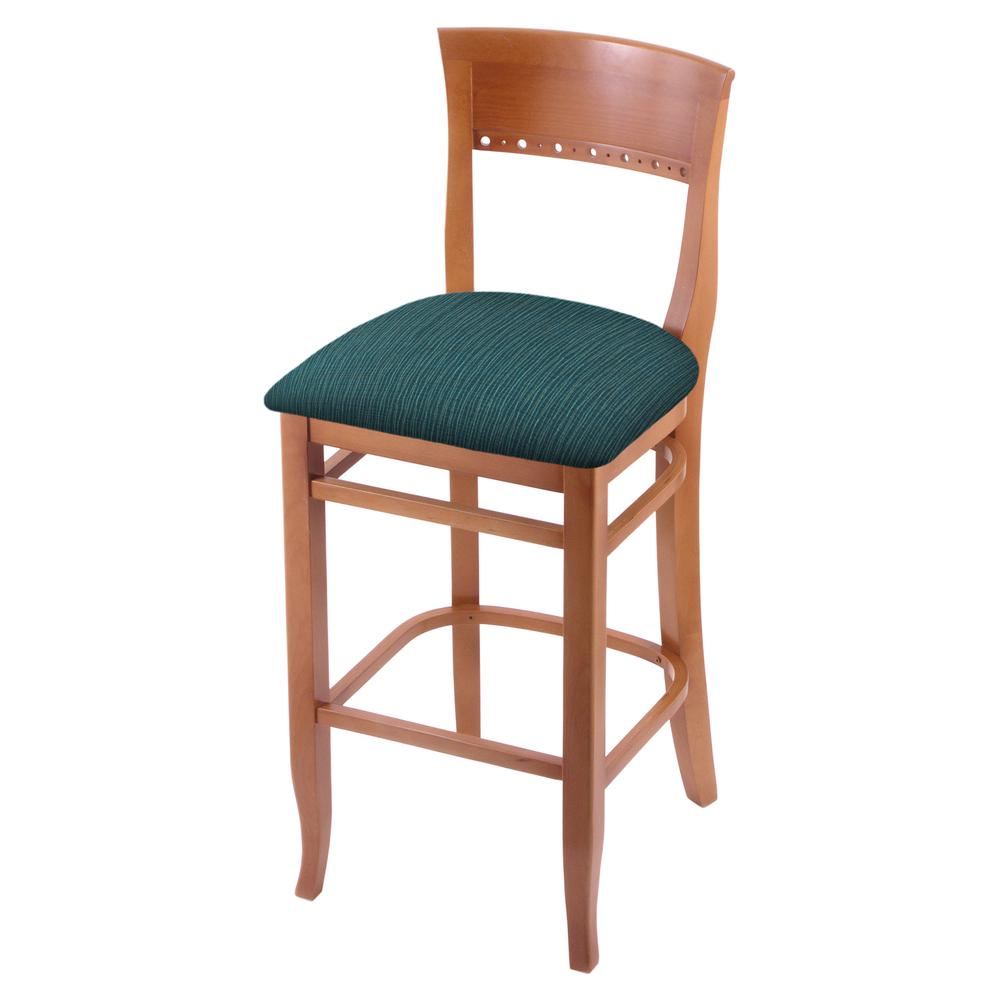 3160 25" Bar Stool with Medium Finish and Graph Tidal Seat