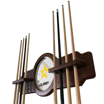 U.S. Army Cue Rack in Chardonnay Finish