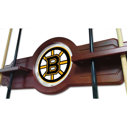 Boston Bruins Cue Rack in Chardonnay Finish