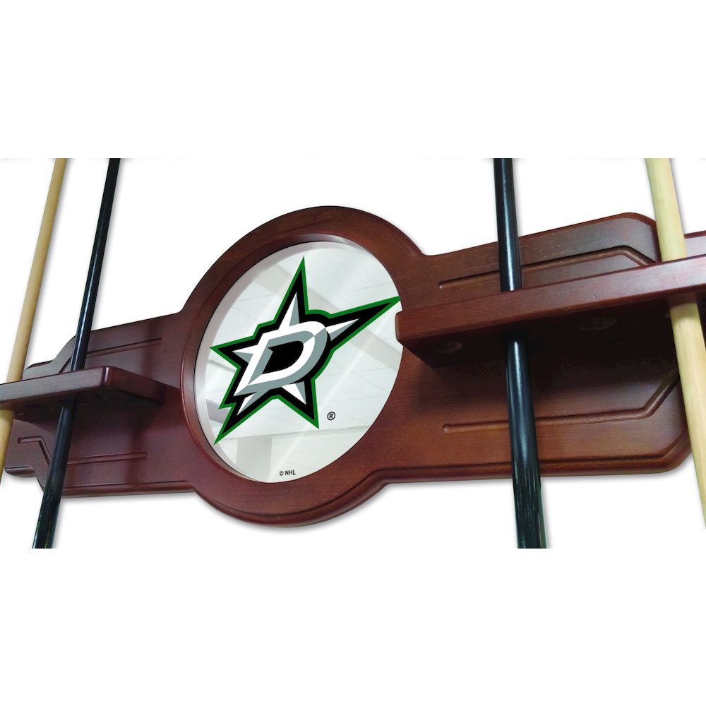Dallas Stars Cue Rack in Chardonnay Finish