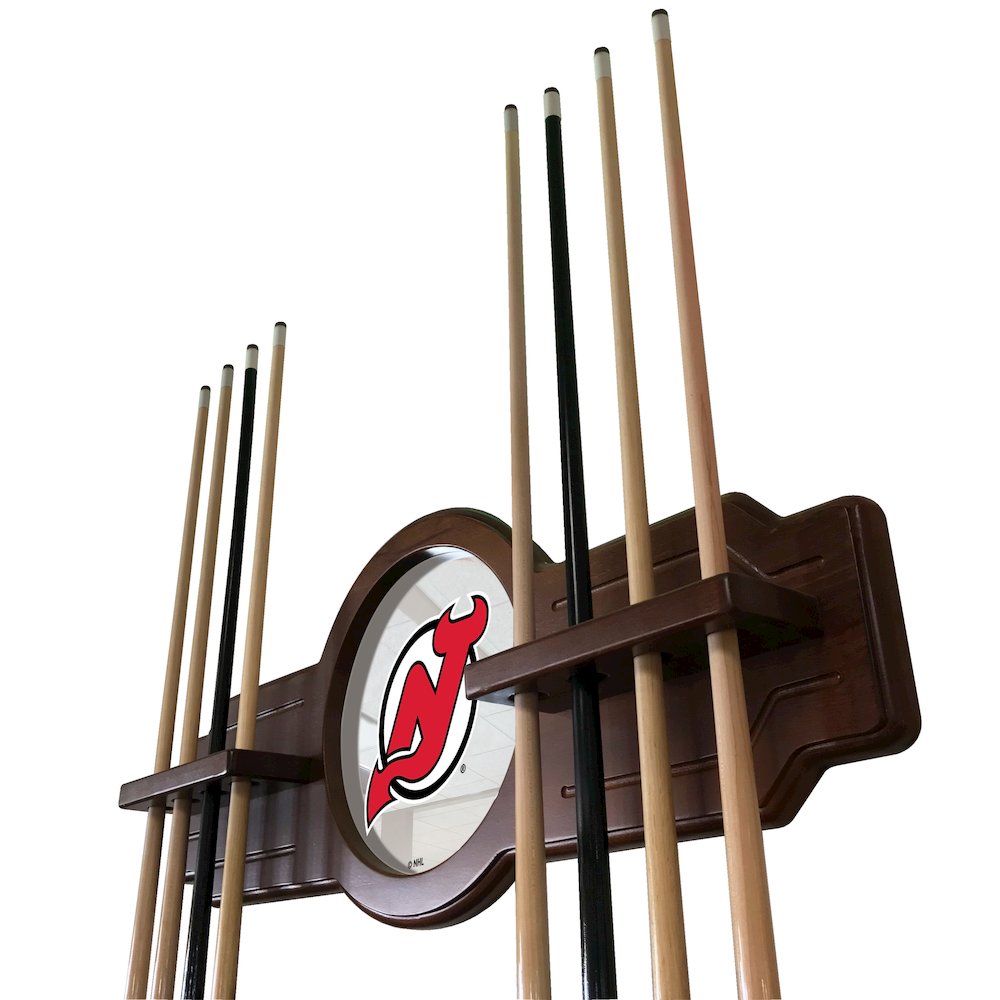 New Jersey Devils Cue Rack in Chardonnay Finish