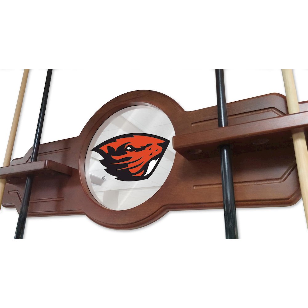 Oregon State Cue Rack in Navajo Finish