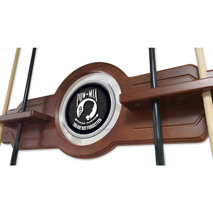 POW/MIA Cue Rack in Chardonnay Finish