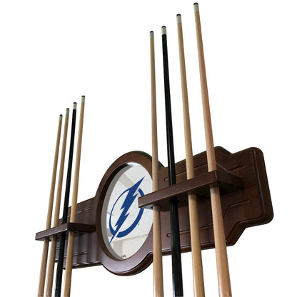 Tampa Bay Lightning Cue Rack in Chardonnay Finish