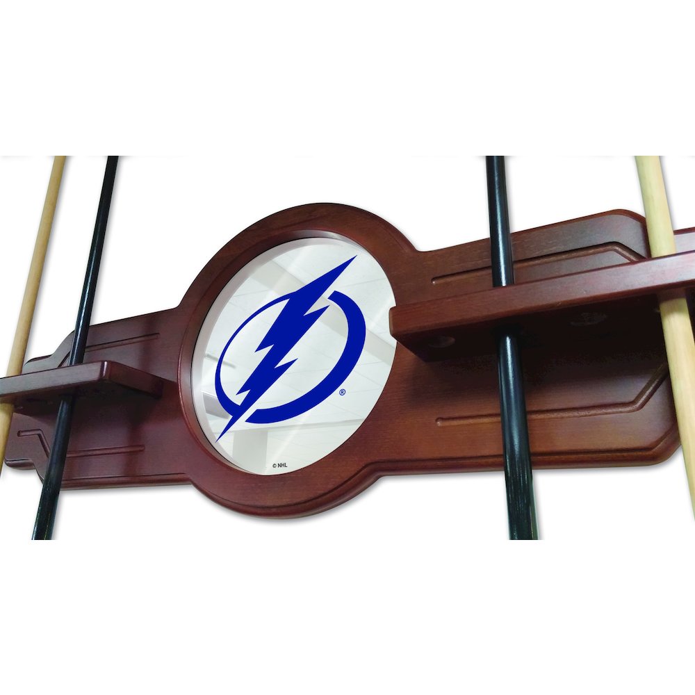 Tampa Bay Lightning Cue Rack in Chardonnay Finish