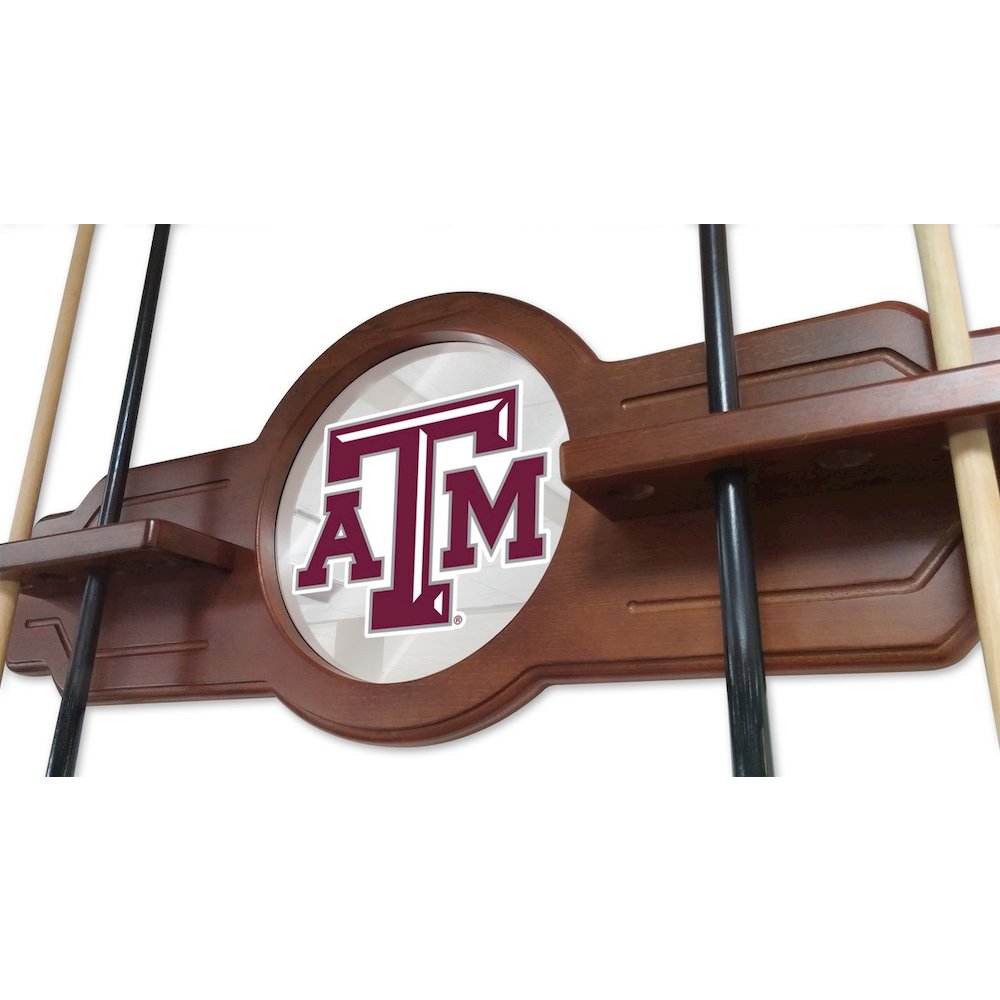 Texas A&M Cue Rack in Navajo Finish