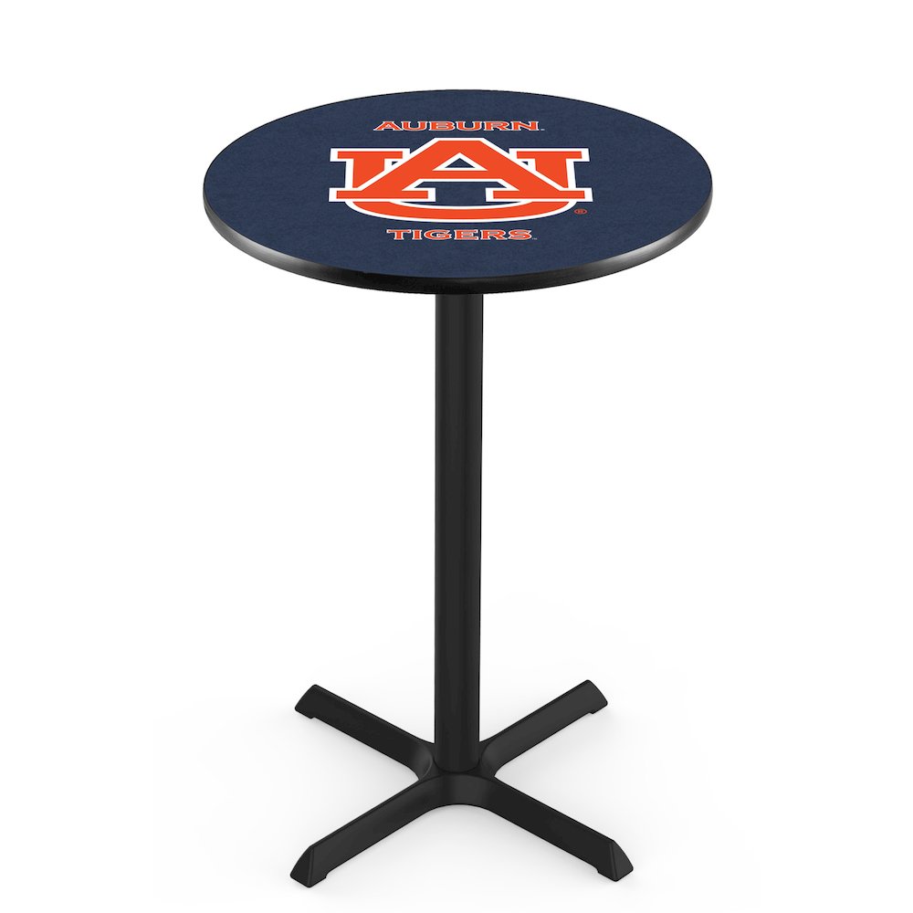 L211 Auburn University 42' Tall - 36' Top Pub Table w/ Black Wrinkle Finish