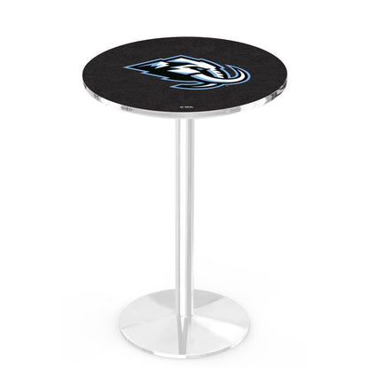 L214 Utah Mammoth 42" Tall - 36" Top Pub Table with Chrome Finish