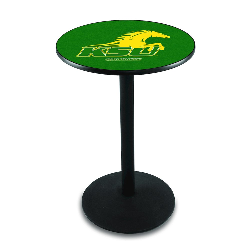 L214 Kentucky State University 42' Tall - 36' Top Pub Table w/ Black Wrinkle Finish