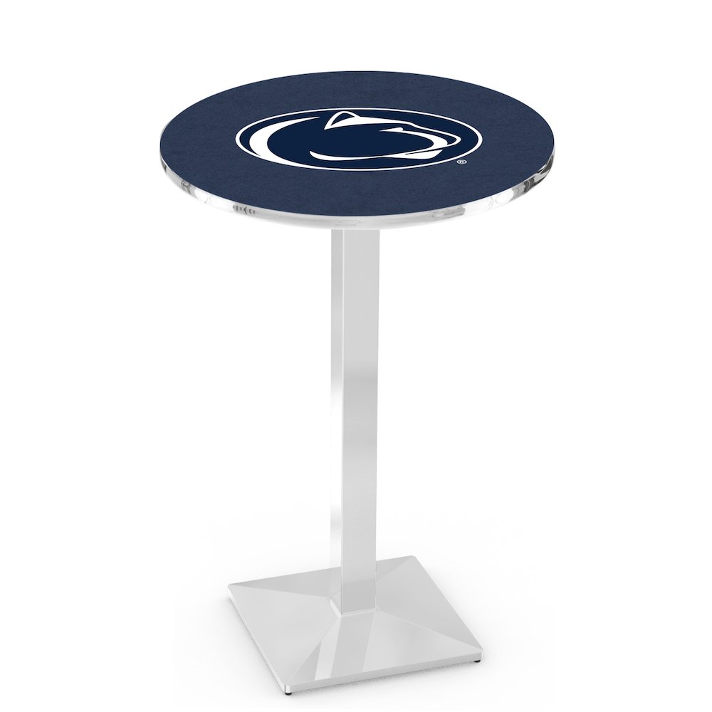 L217 Pennsylvania State University 42' Tall - 36' Top Pub Table w/ Chrome Finish