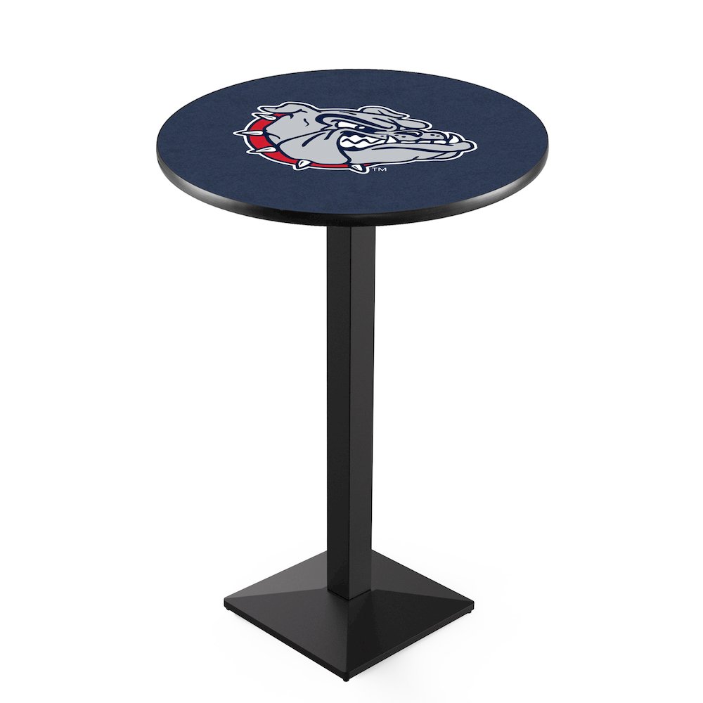 L217 Gonzaga 42' Tall - 36' Top Pub Table w/ Black Wrinkle Finish