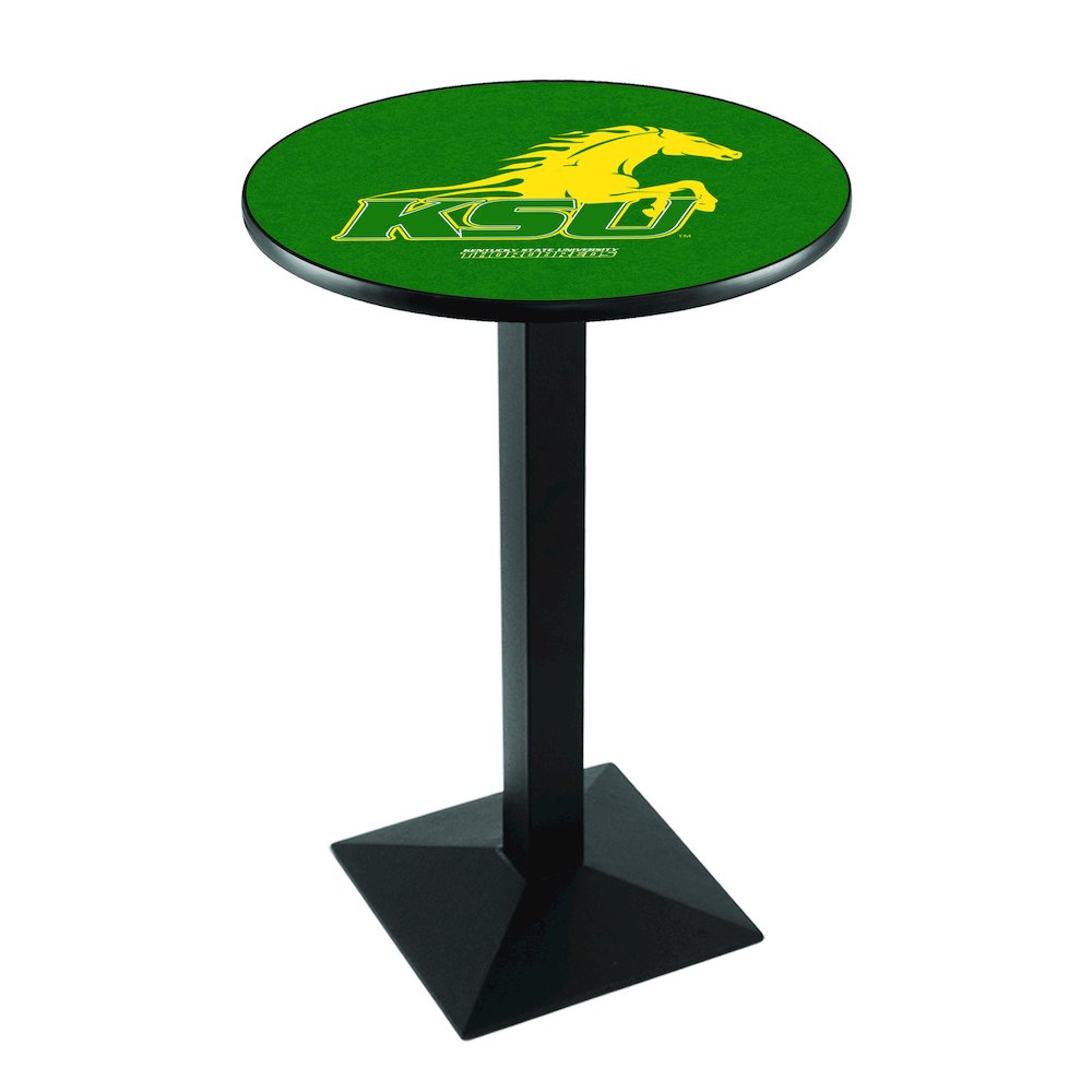 L217 Kentucky State University 42" Tall - 36" Top Pub Table with Black Wrinkle Finish