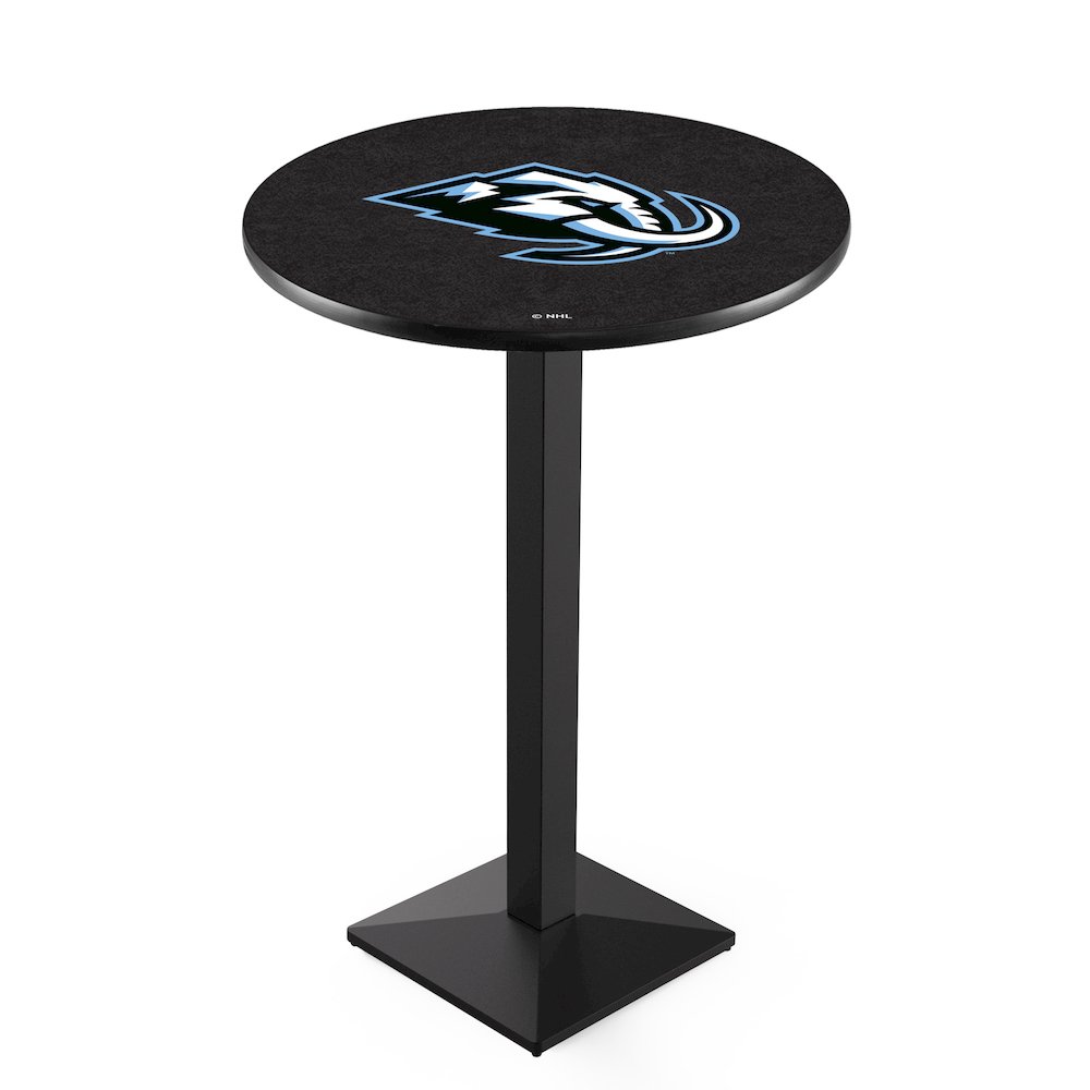 L217 Utah Mammoth 42" Tall - 36" Top Pub Table with Black Wrinkle Finish