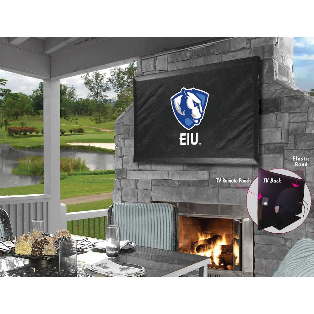 Eastern Illinois TV Cover (TV sizes 60"-65") by Covers by HBS