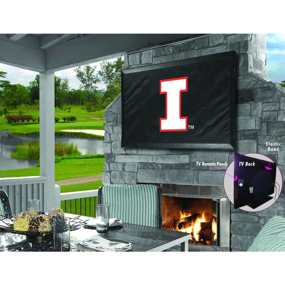 Illinois TV Cover (TV sizes 60"-65") by Covers by HBS