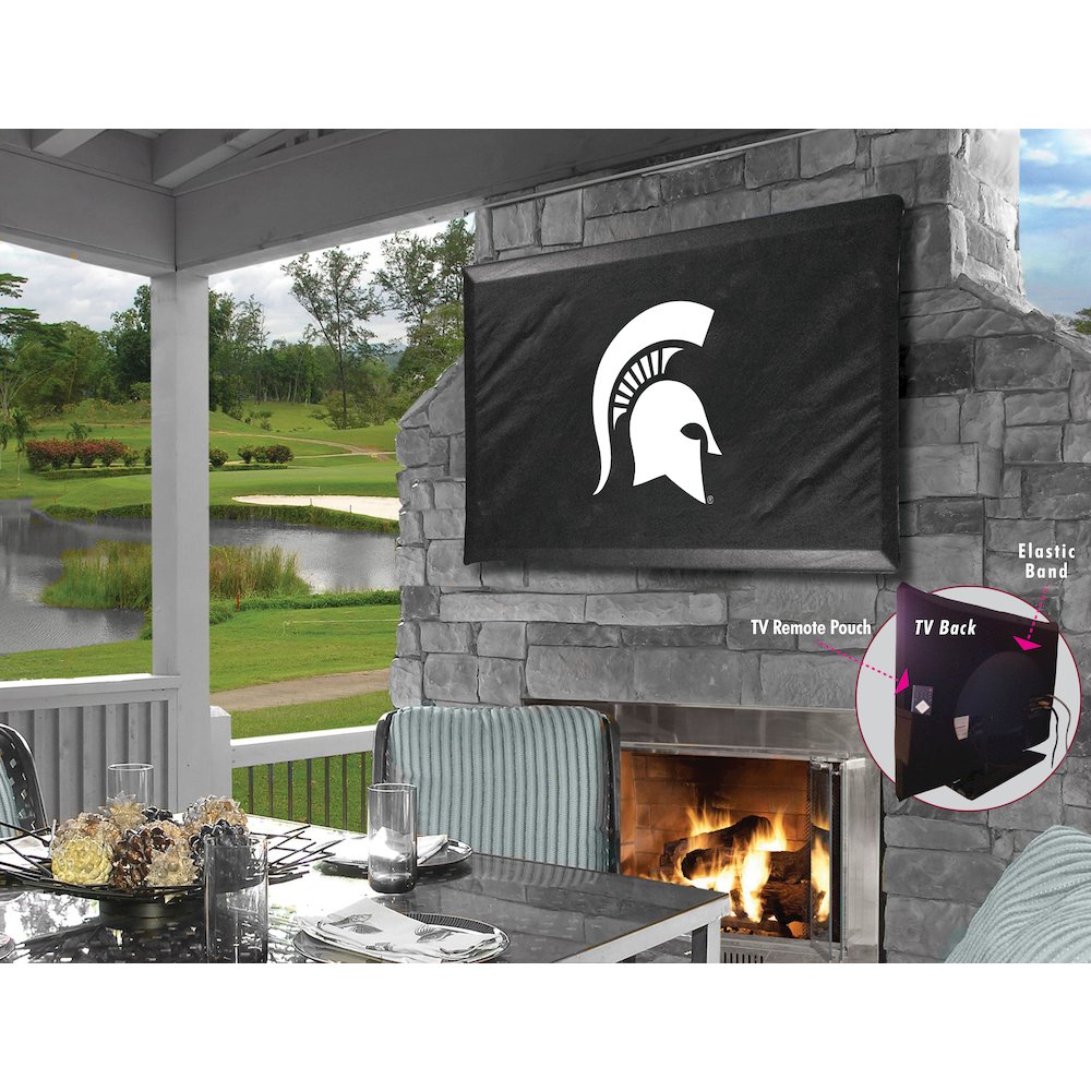 Michigan State TV Cover (TV sizes 60"-65") by Covers by HBS
