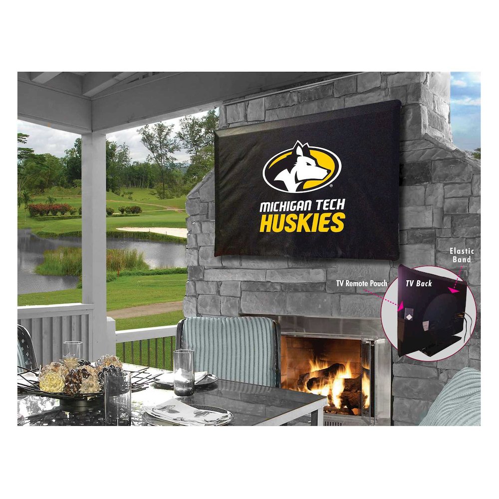Michigan Tech TV Cover (TV sizes 60"-65") by Covers by HBS