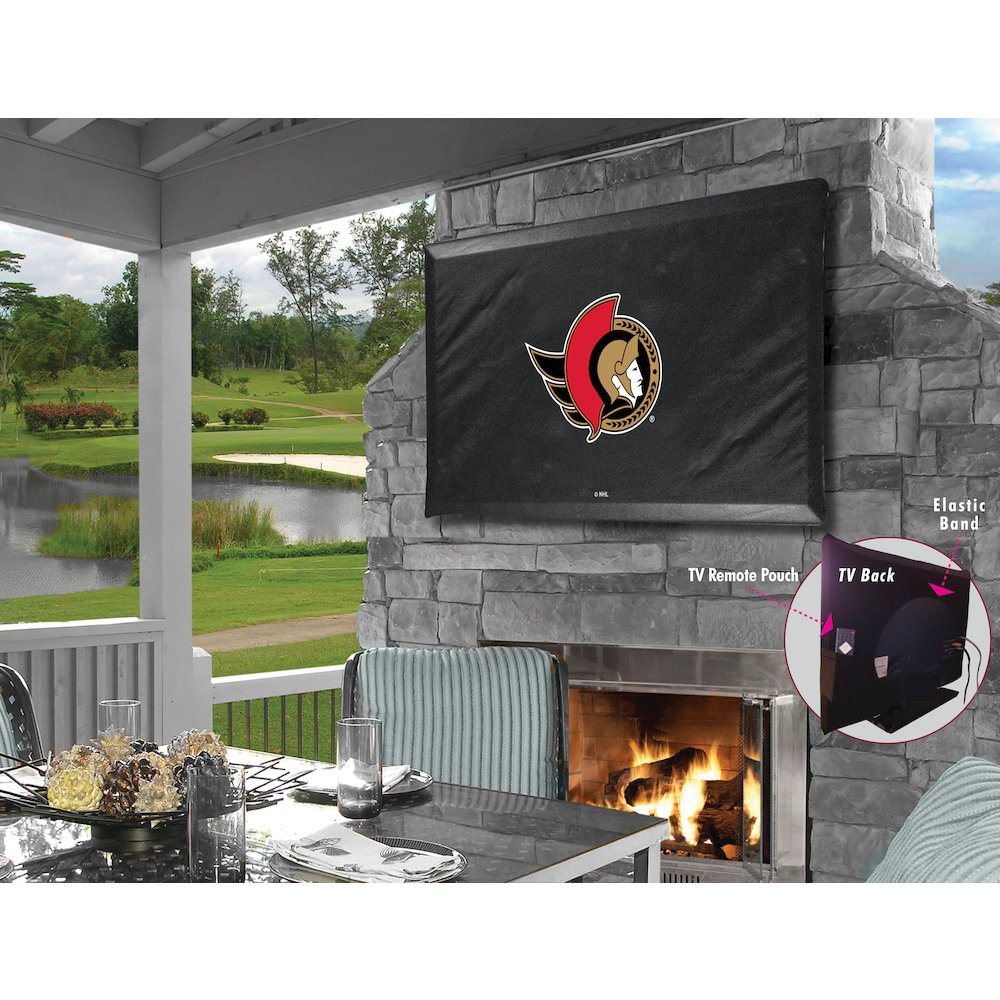 Ottawa Senators TV Cover (TV sizes 60"-65") by Covers by HBS