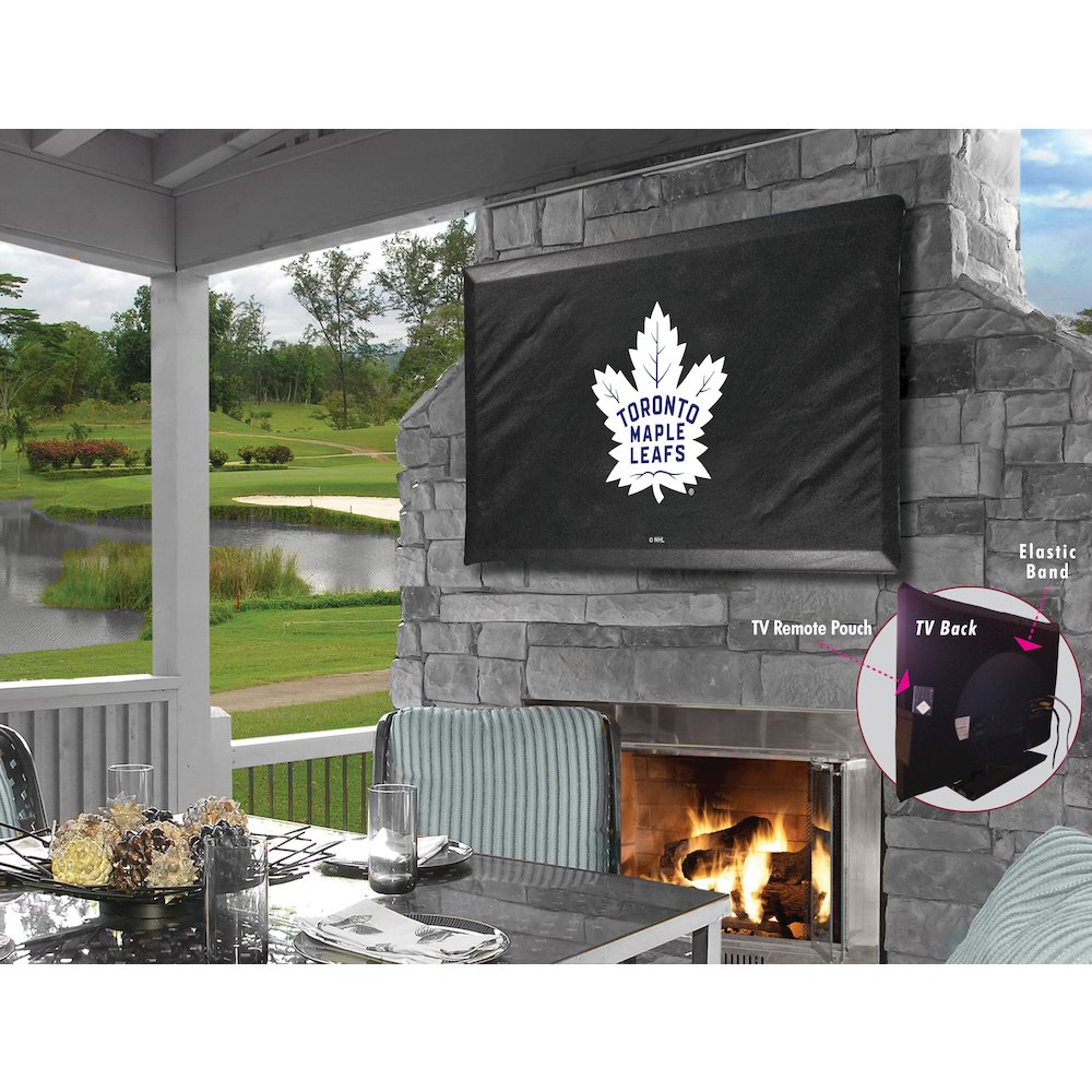 Toronto Maple Leafs TV Cover (TV sizes 60"-65") by Covers by HBS