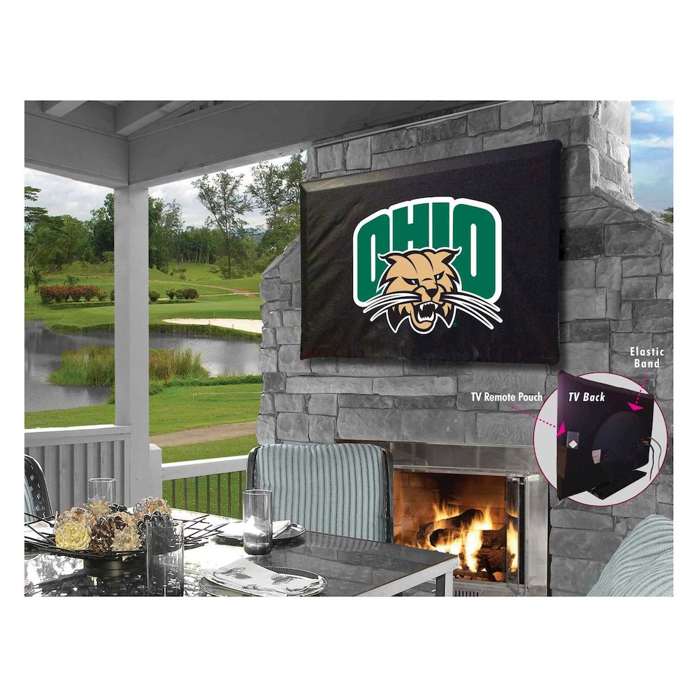 Ohio University TV Cover (TV sizes 60"-65") by Covers by HBS