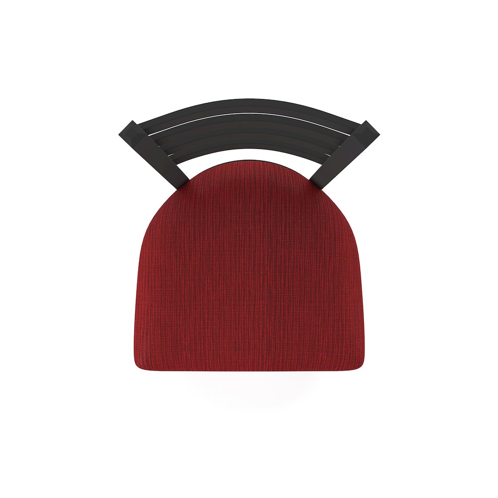 400 Jackie 18" Chair with Black Wrinkle Finish and Graph Ruby Seat