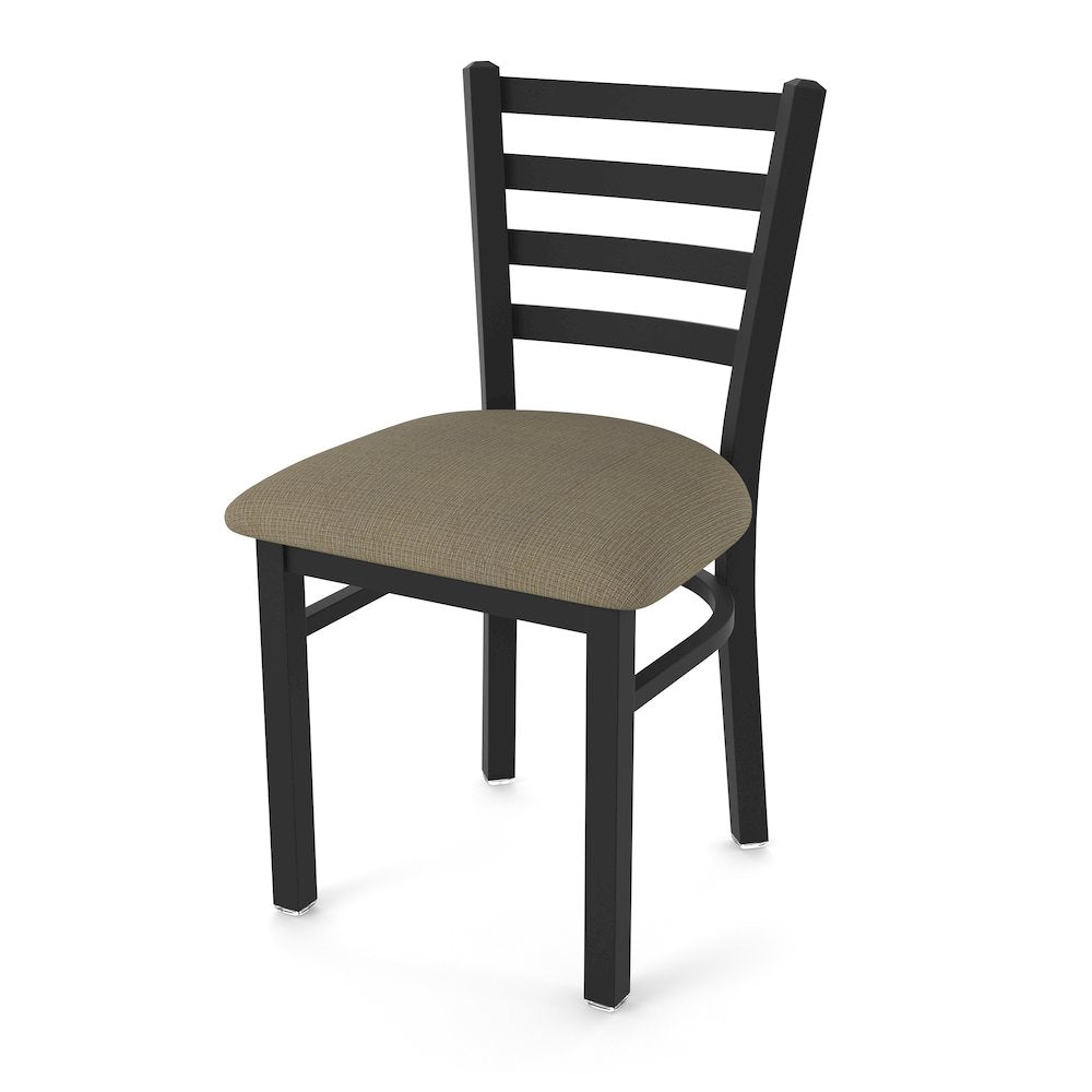 400 Jackie 18" Chair with Black Wrinkle Finish and Graph Cork Seat