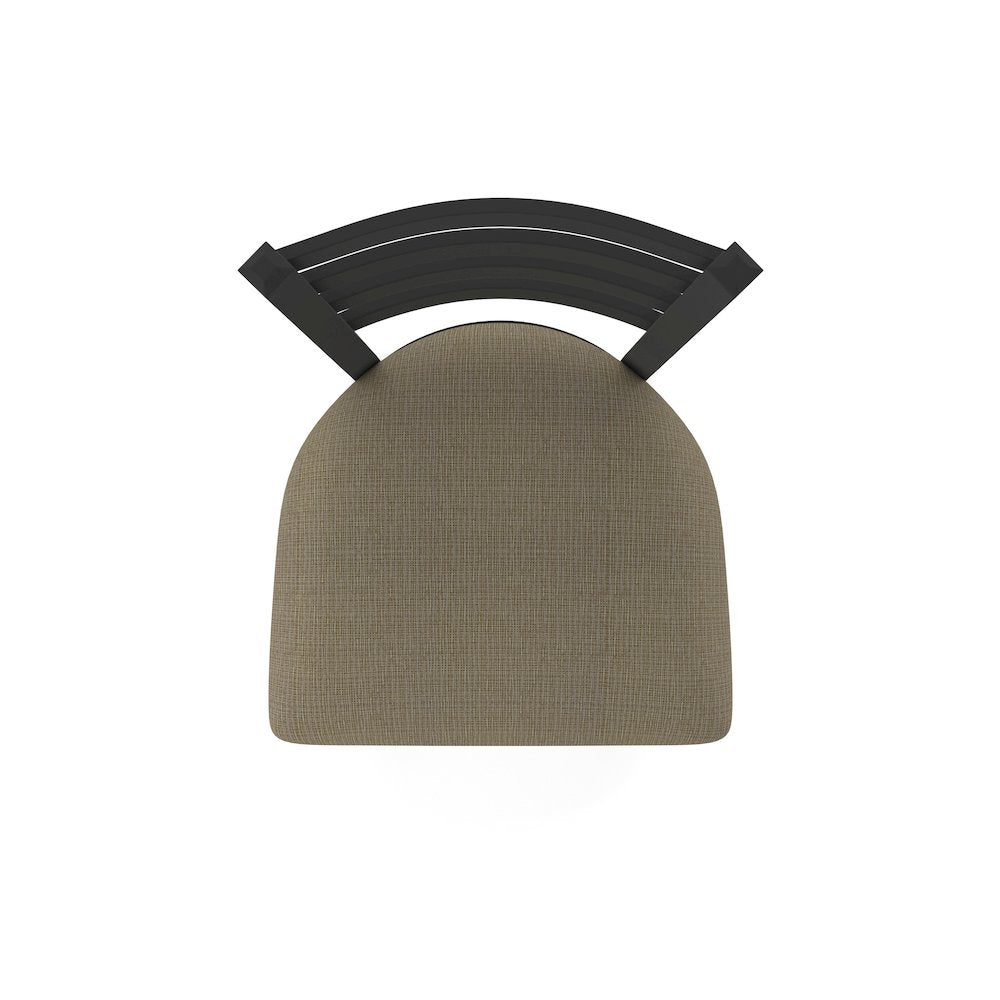 400 Jackie 18" Chair with Black Wrinkle Finish and Graph Cork Seat
