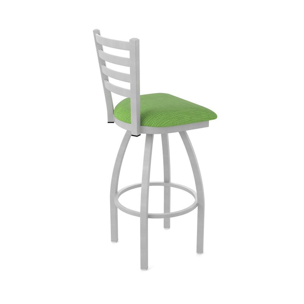 410 Jackie 36" Swivel Bar Stool with Anodized Nickel Finish and Graph Parrot Seat