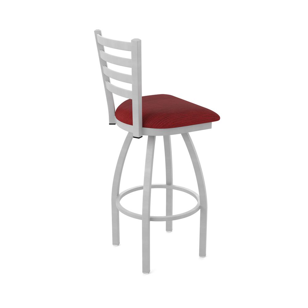410 Jackie 36" Swivel Bar Stool with Anodized Nickel Finish and Graph Ruby Seat