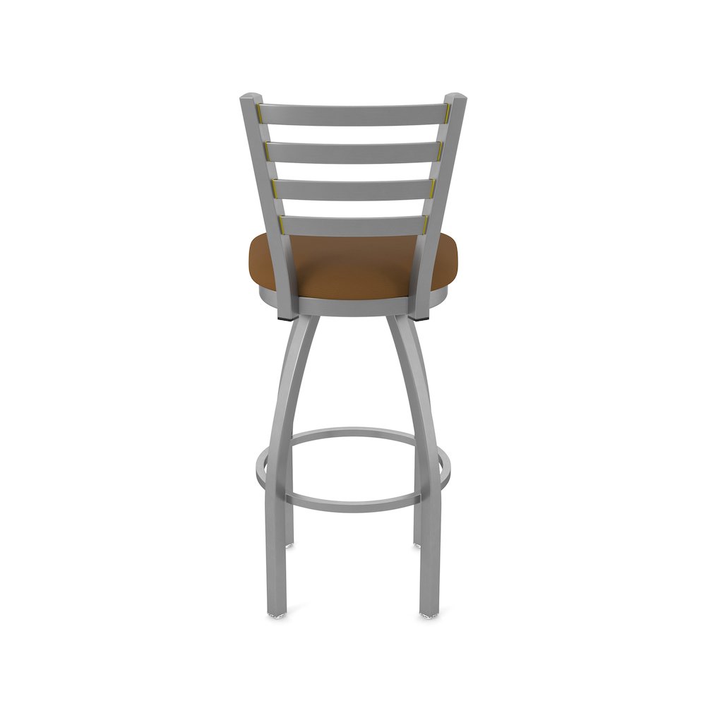 410 Jackie Stainless Steel 36" Swivel Bar Stool with Canter Thatch Seat
