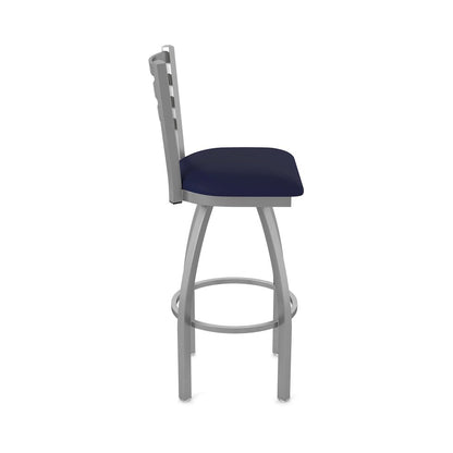 410 Jackie Stainless Steel 25" Swivel Counter Stool with Canter Twilight Seat
