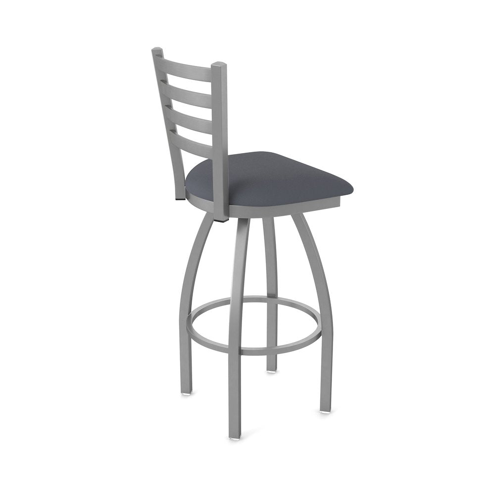 410 Jackie Stainless Steel 25" Swivel Counter Stool with Canter Storm Seat