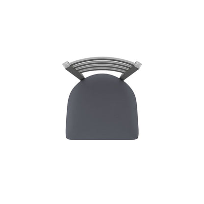 410 Jackie Stainless Steel 25" Swivel Counter Stool with Canter Storm Seat