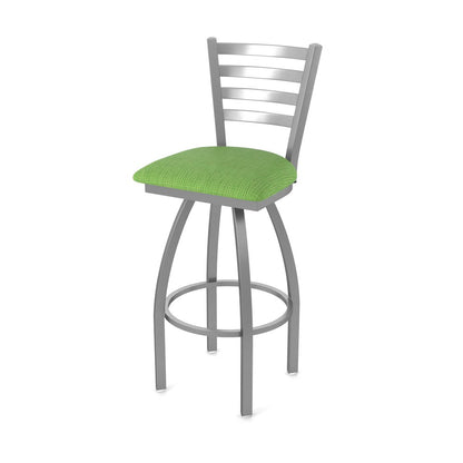 410 Jackie Stainless Steel 25" Swivel Counter Stool with Graph Parrot Seat