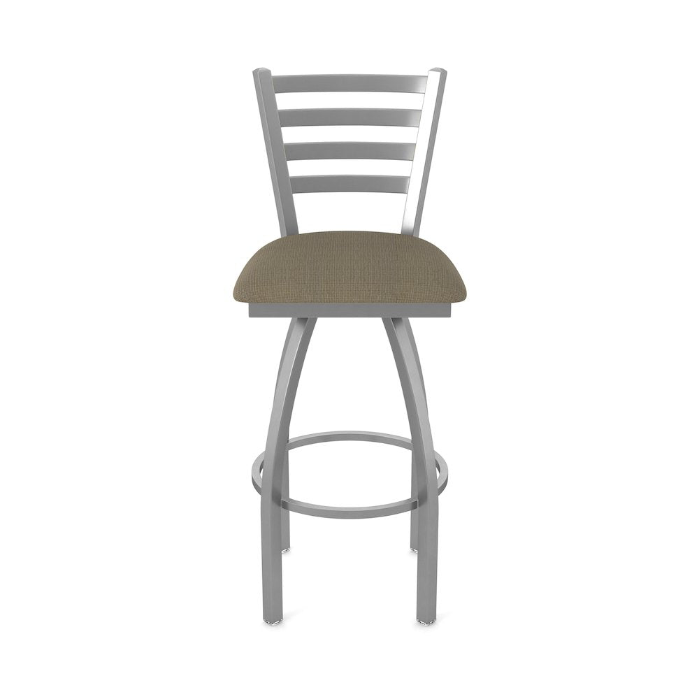410 Jackie Stainless Steel 36" Swivel Bar Stool with Graph Cork Seat