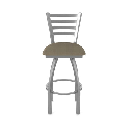 410 Jackie Stainless Steel 36" Swivel Bar Stool with Graph Cork Seat