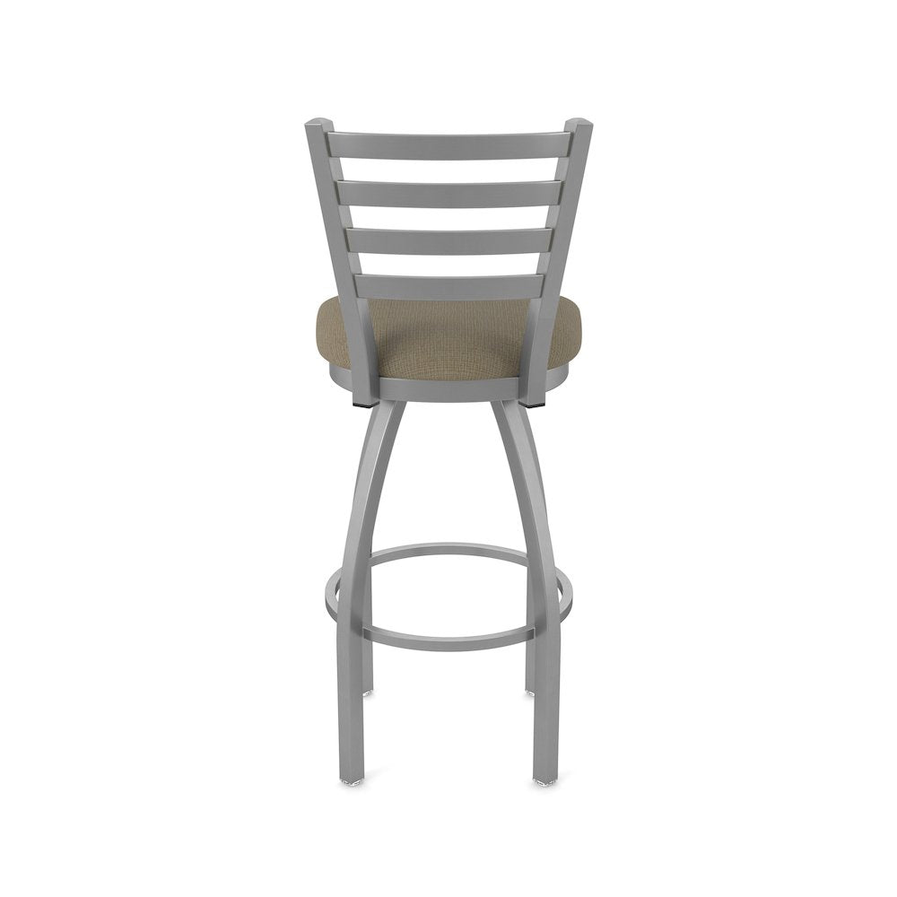 410 Jackie Stainless Steel 36" Swivel Bar Stool with Graph Cork Seat