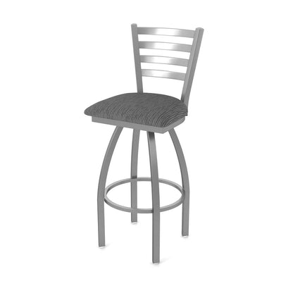 410 Jackie Stainless Steel 25" Swivel Counter Stool with Graph Coal Seat